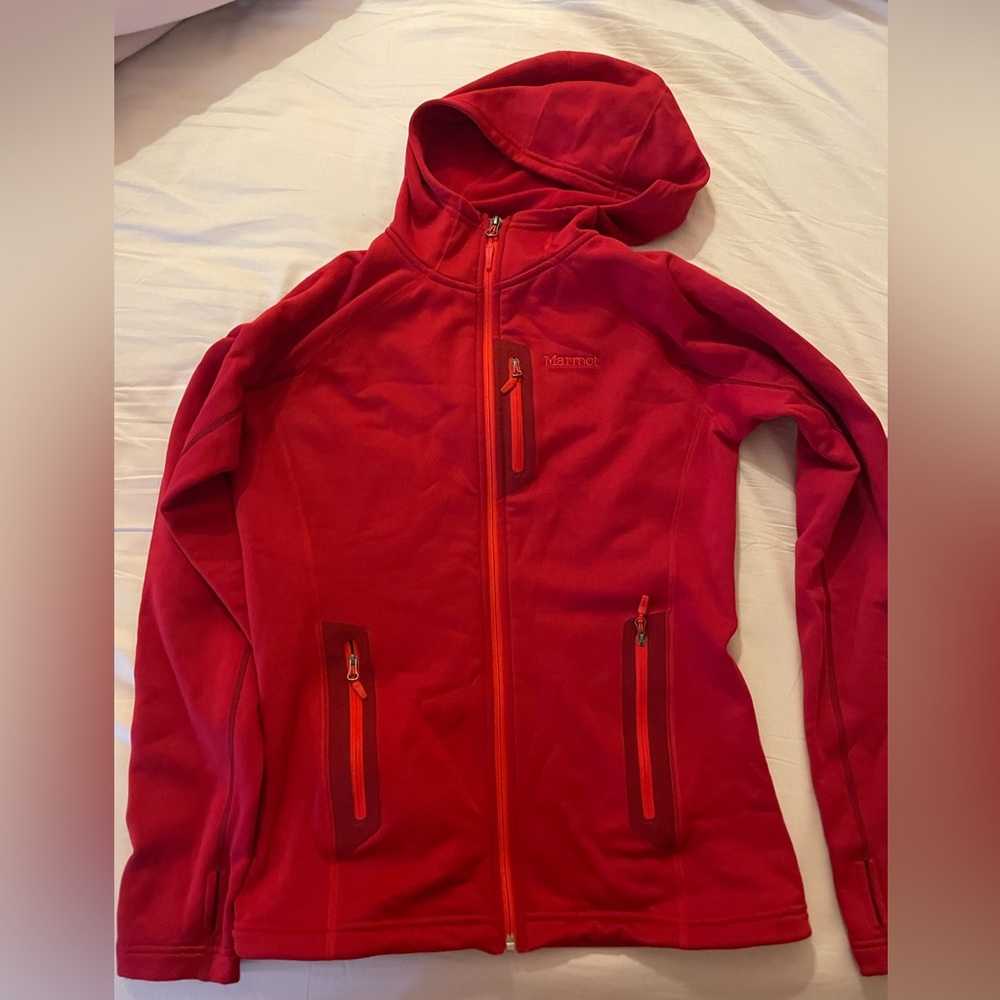 Marmot thick fleece zip up hoody - barely worn. Cozy fleece, Marmot quality.